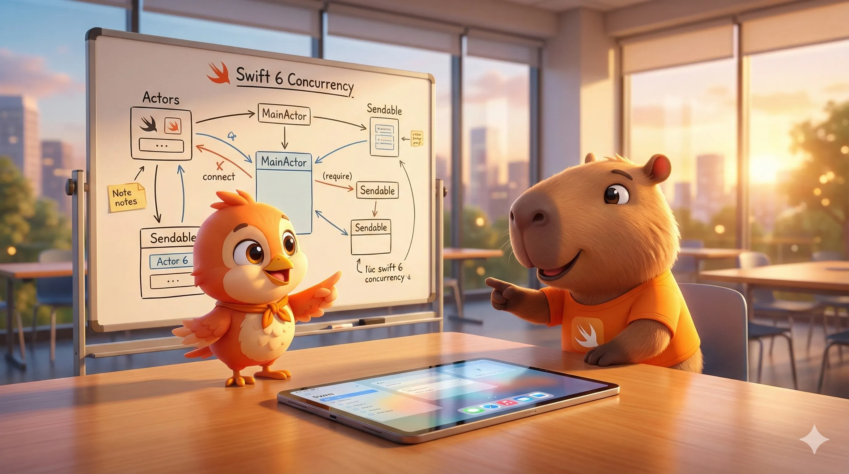 Swift Refresh 2025 – Day 2: Concurrency in Practice + Liquid Glass (Without Visual Noise)